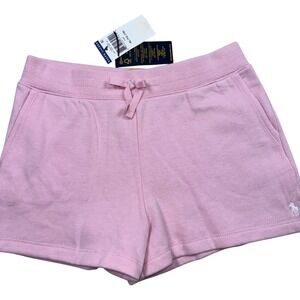 Polo by Ralph Lauren Girls' Light Pink Knit Drawstring Shorts